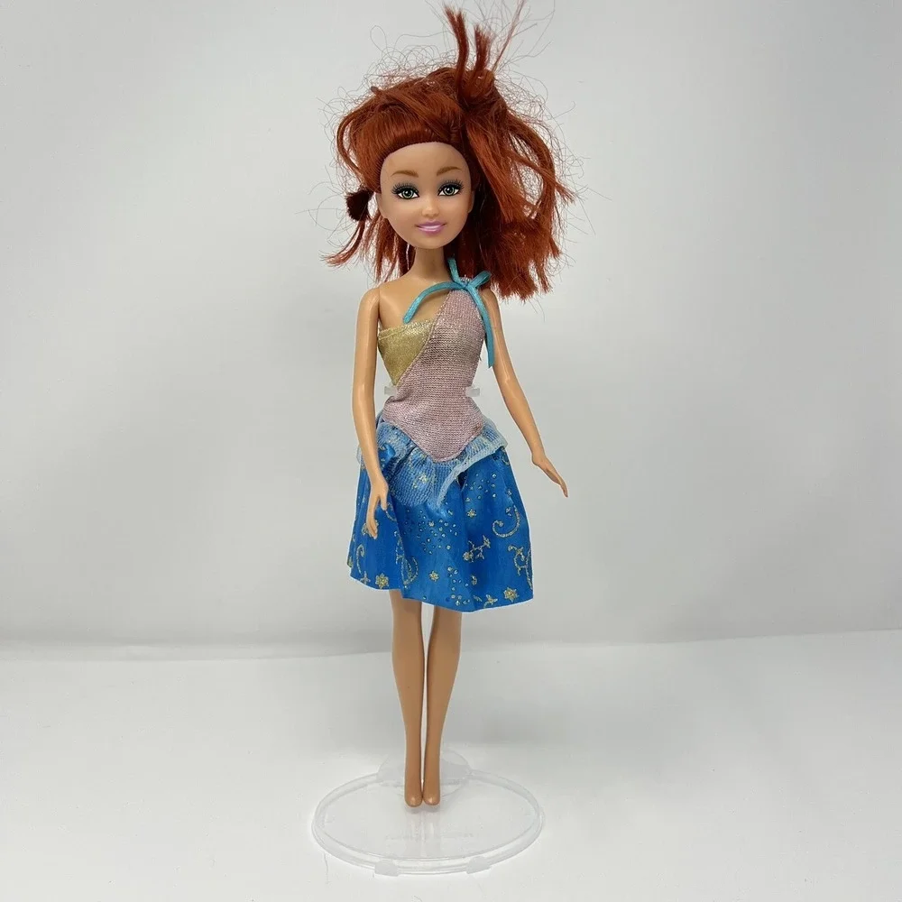 Zuru Sparkle Girlz Fashion Fantasy Doll Collection Red Hair Doll Pink Blue Dress